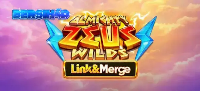 Tampilan visual slot Almighty Zeus Wilds dengan latar belakang Gunung Olympus